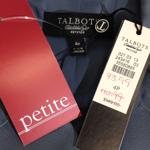 Talbots Petites The Jackie Fit Blazer Jacket 4P - Picture 6 of 8